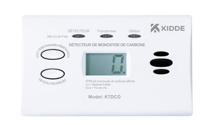 Détecteur de monoxyde de carbone KIDDE 7DCO