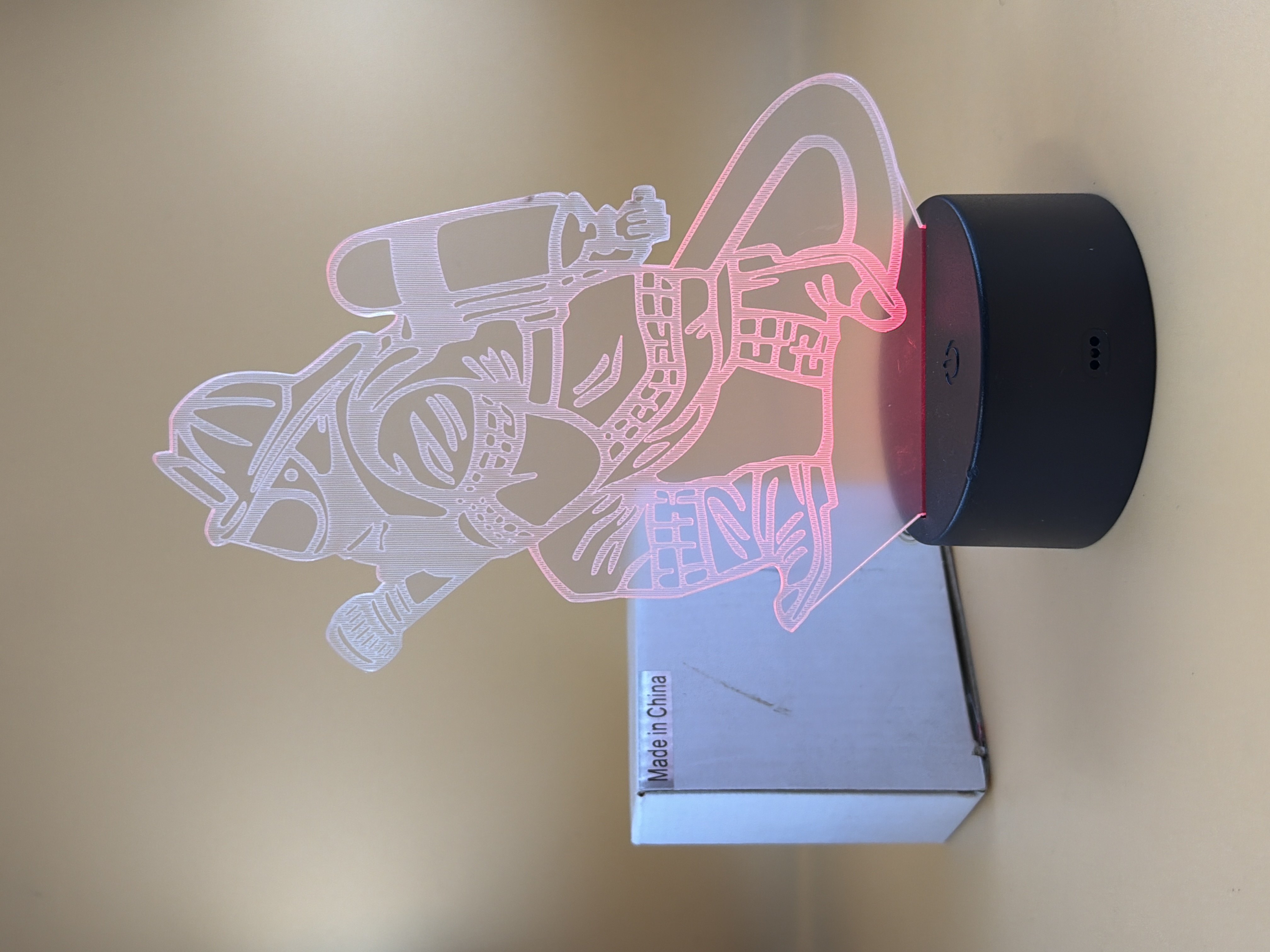 Lampe 3D décorative motif motocross