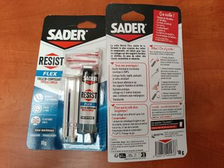 SADER RESIST FLEX colle 2 composants 10 g (translucide)