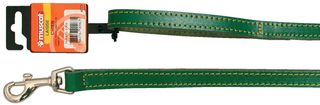 Zolux laisse piquée simple vert croûte 16 mm 1 m