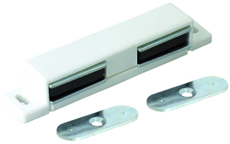 Loqueteau magnétique Vynex blanc double 2x5 kg