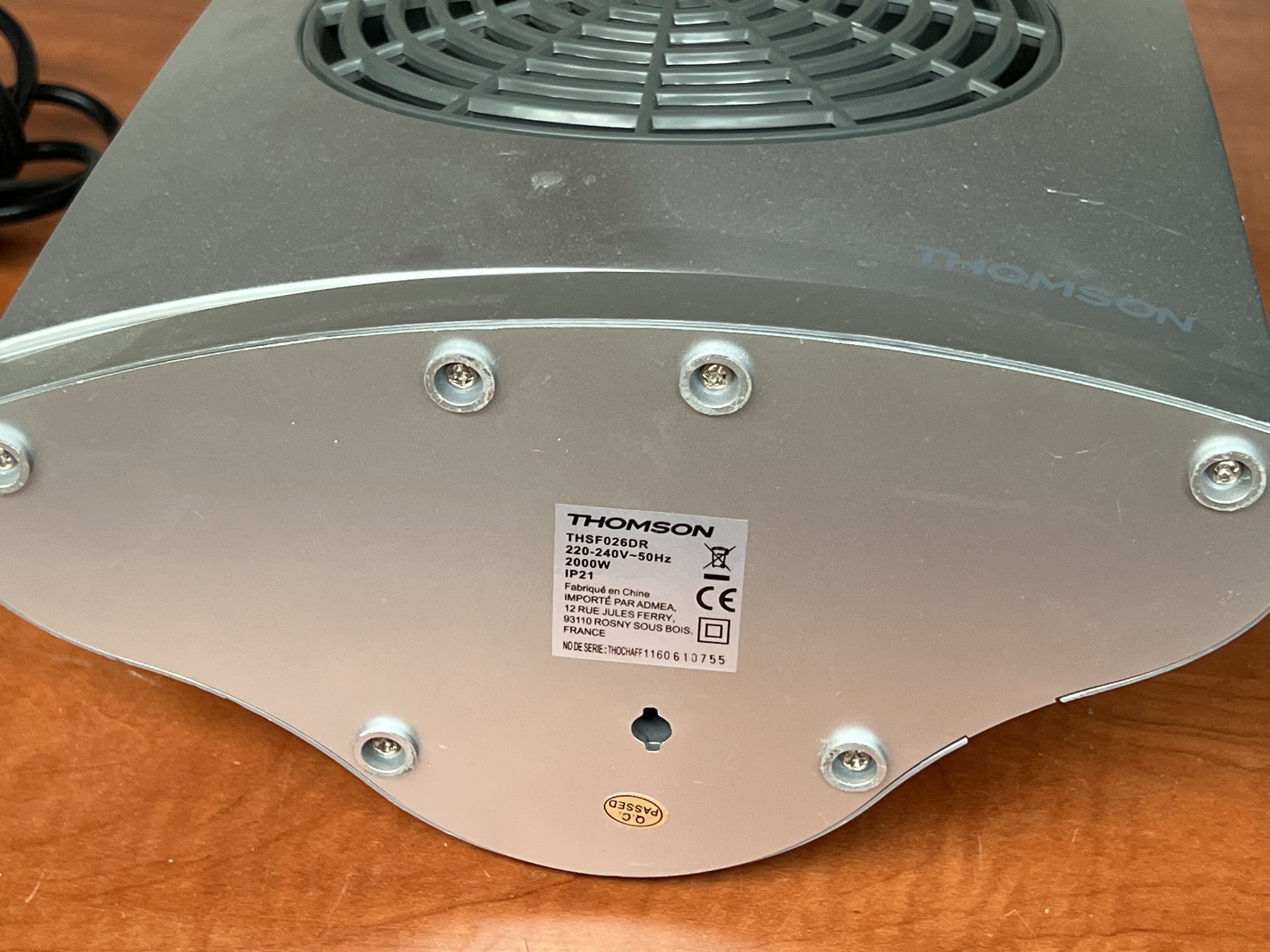 Chauffage soufflant Thomson THSF026DR 2000 W — photo 3