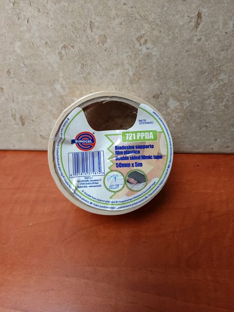 Eurocel 721 PPDA - Ruban adhésif double face film plastique 50 mm x 5 m