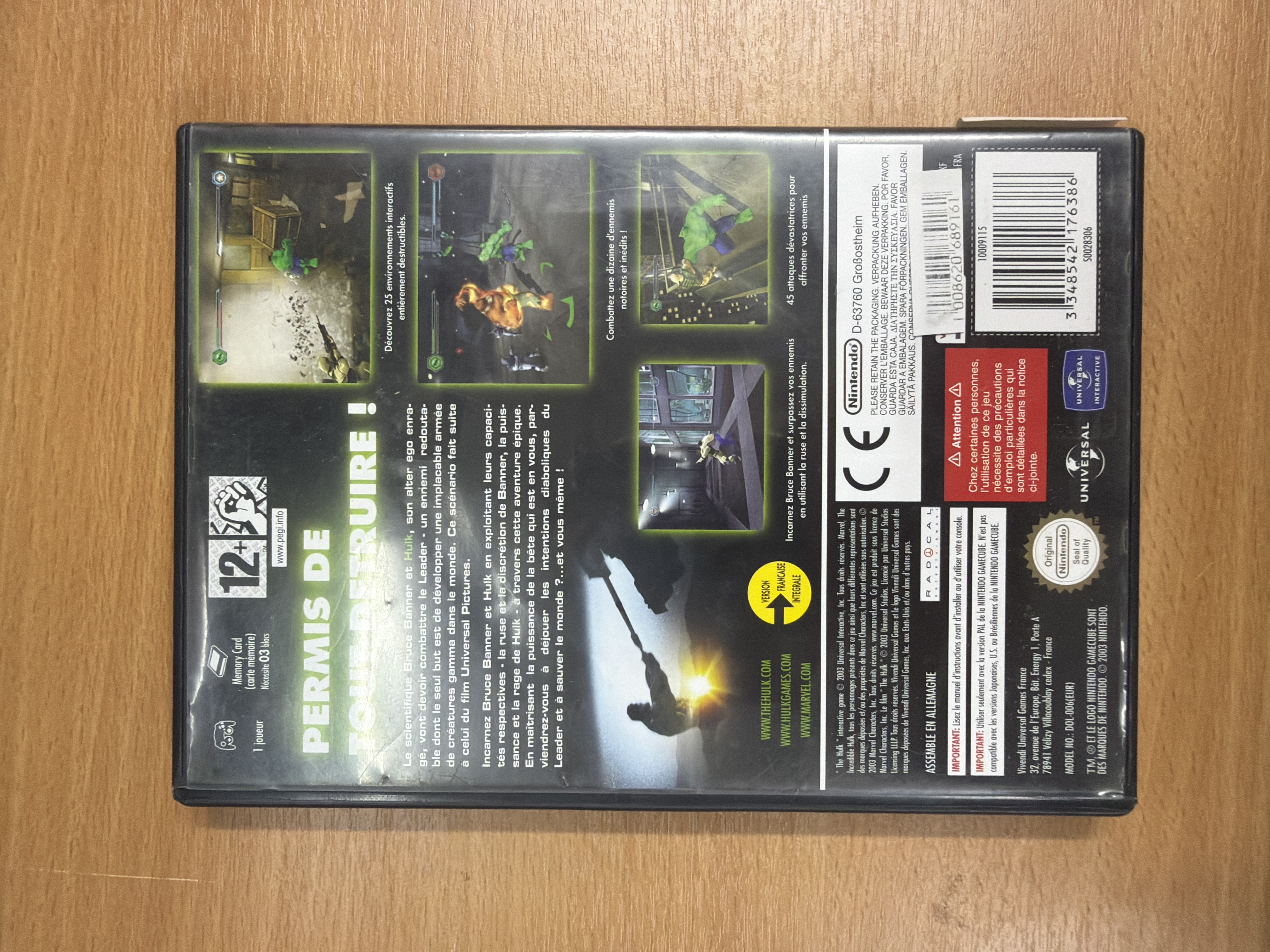 Hulk Nintendo GameCube PAL — photo 3