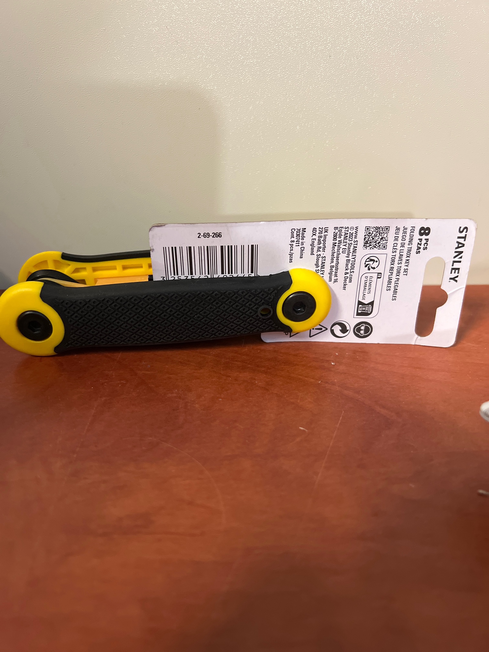 Stanley jeu de clés Torx pliantes 8 pièces (T9 à T40) — photo 2