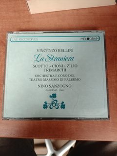 CD opéra Bellini La Straniera Sanzogno Palermo 1968