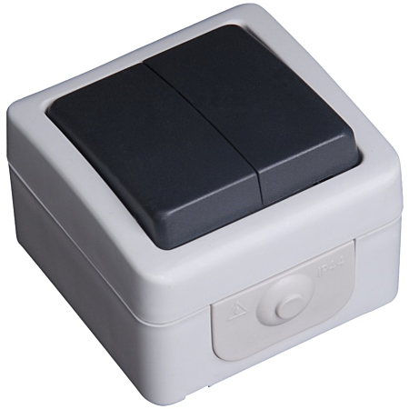 Double interrupteur étanche IP54 Eco+