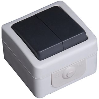 Double interrupteur étanche IP54 Eco+