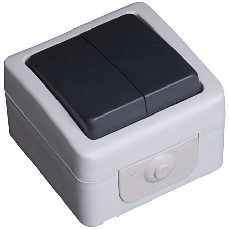 Double interrupteur étanche IP54 Eco+