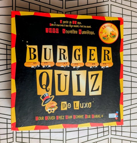 Burger Quiz De Luxe Jeu de Société Edition Spéciale Complet Alain Chabat Lansay