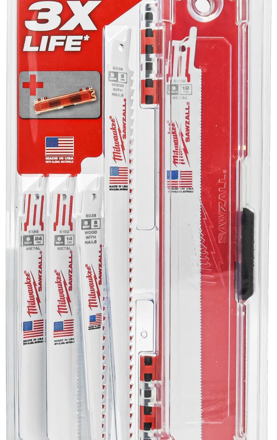 Set de 10 lames pour scie sabre Sawzall MILWAUKEE - 49222229