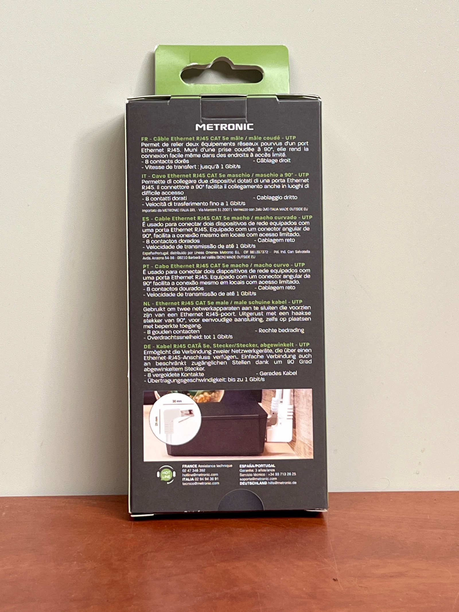 Metronic câble Ethernet RJ45