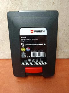 Würth MFD-S coffret de forets multi-matériaux 7 pièces (Ø 4, 5, 2x6, 8, 10, 12 mm)
