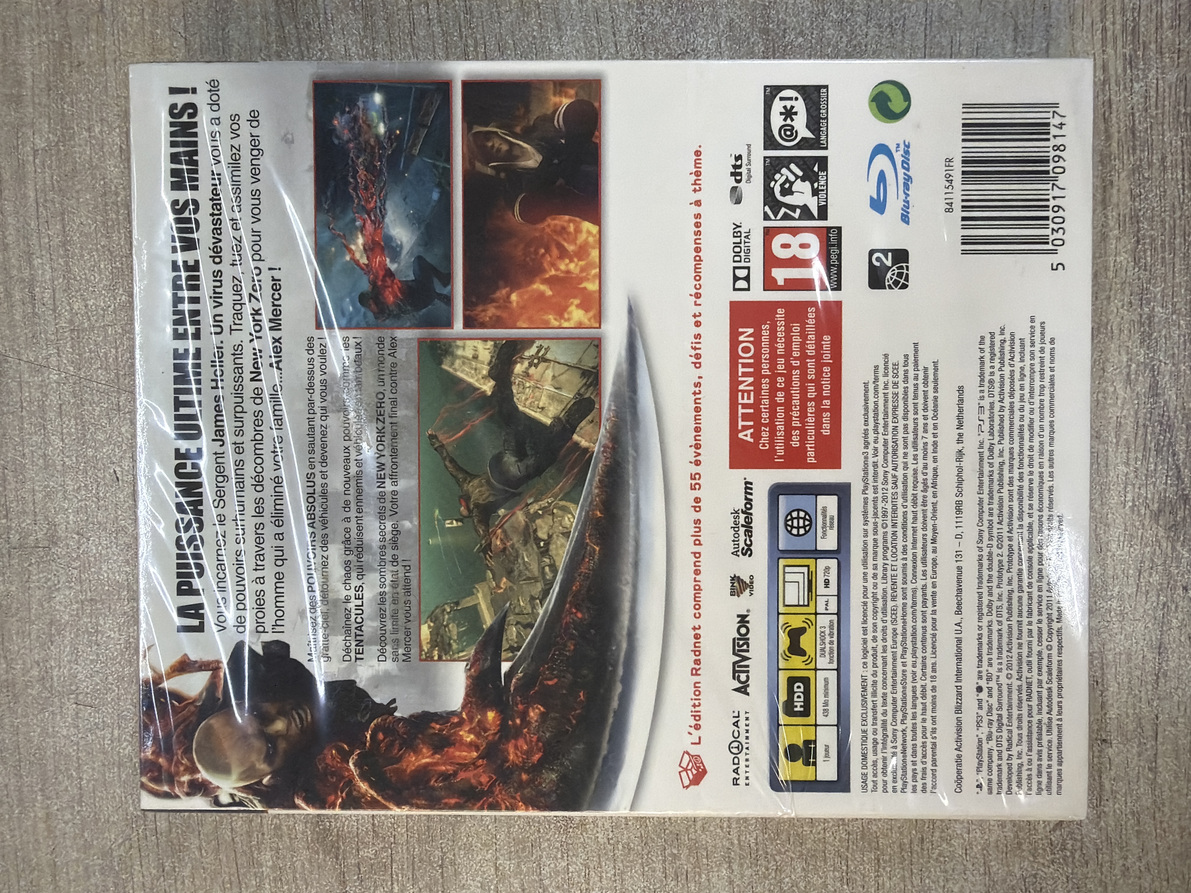 Jeu PS3 Prototype 2 - Activision — photo 2