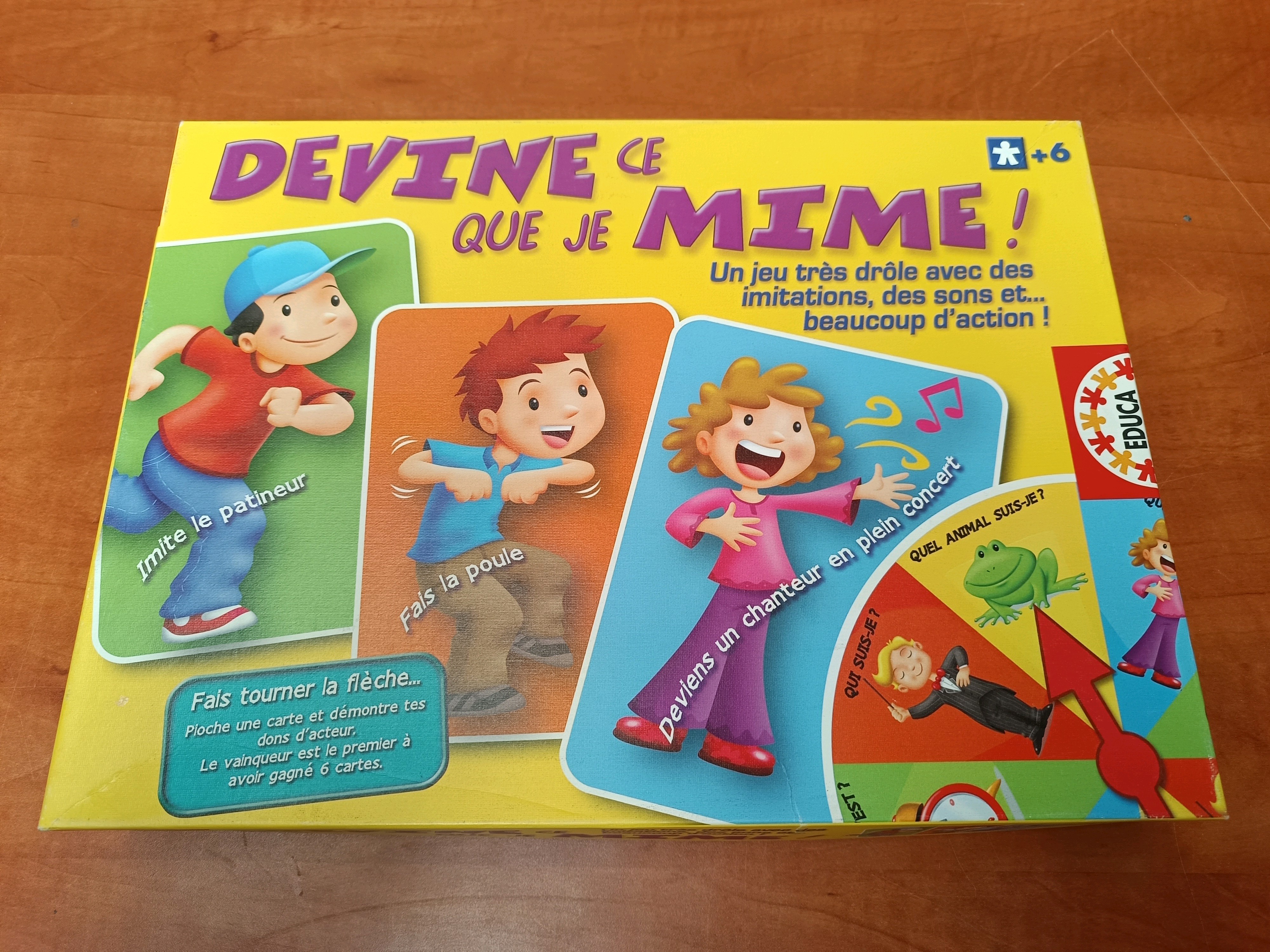 Jeu de société Educa - Devine ce que je mime !