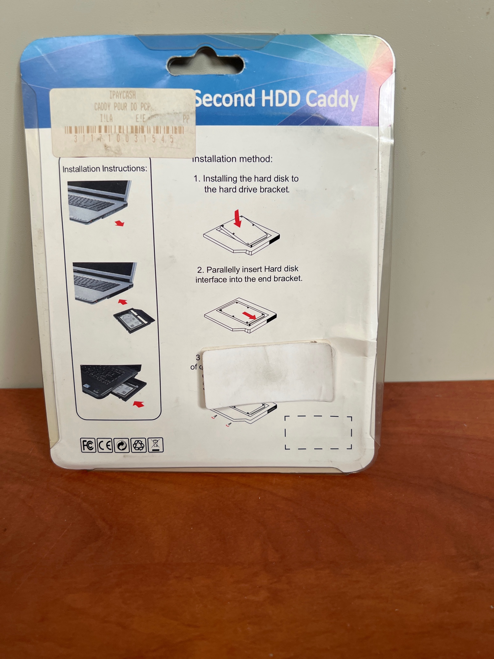 Second HDD Caddy SATA-III pour HDD/SSD (Serial ATA) — photo 2