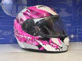 Casque moto intégral Scorpion EXO-1200 Air rose/blanc/noir — photo 2