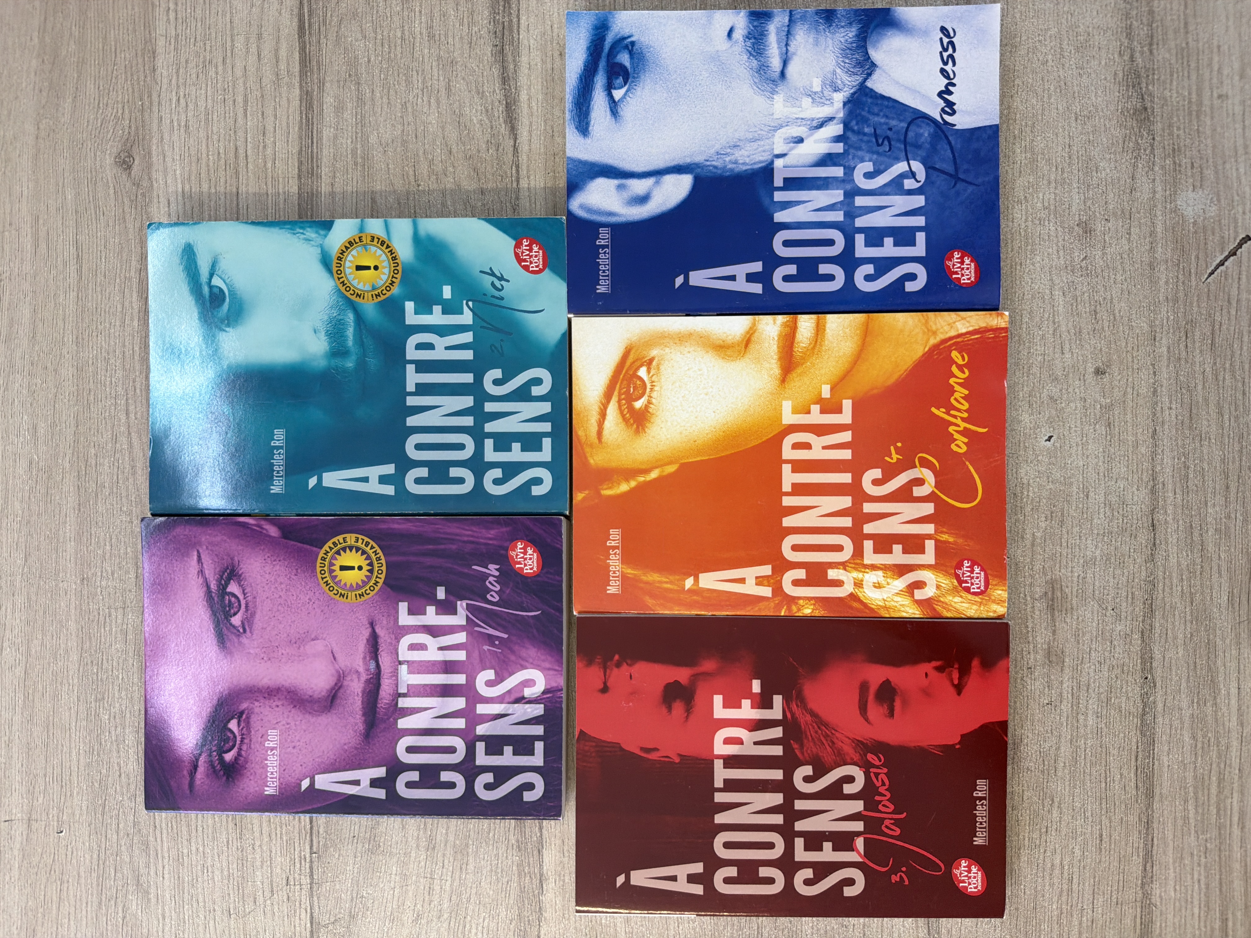 Lot 5 tomes À contre-sens Mercedes Ron Livre de Poche