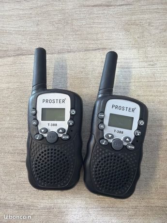 Lot de 2 talkies-walkies Proster T-388