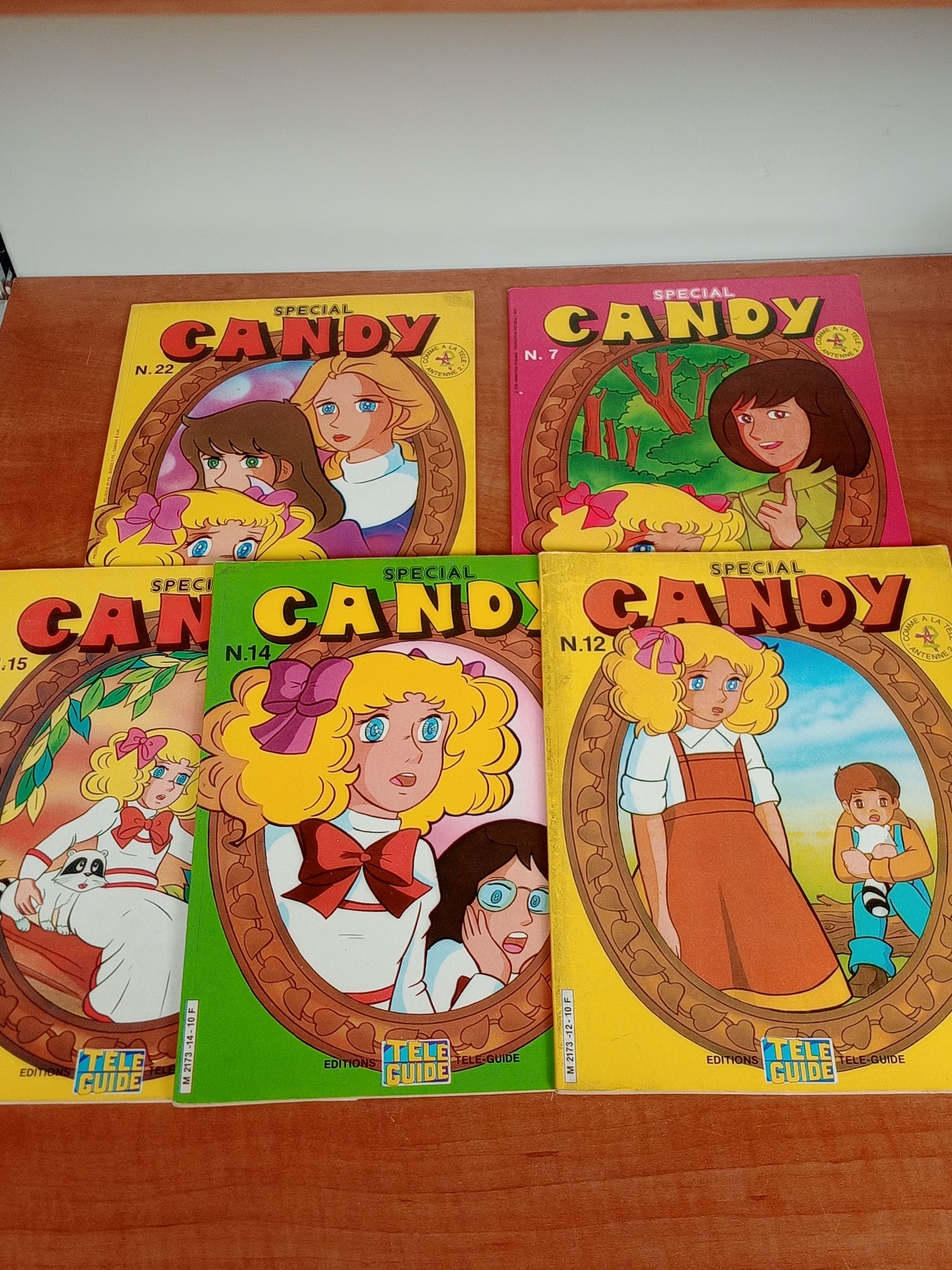 Lot 5 albums Special Candy n°7 12 14 15 22