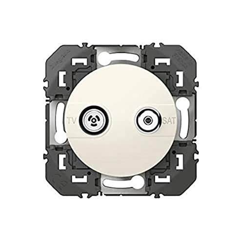 PRISE TV-SAT BLANC COMPO