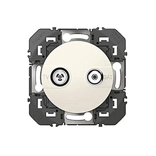 PRISE TV-SAT BLANC COMPO