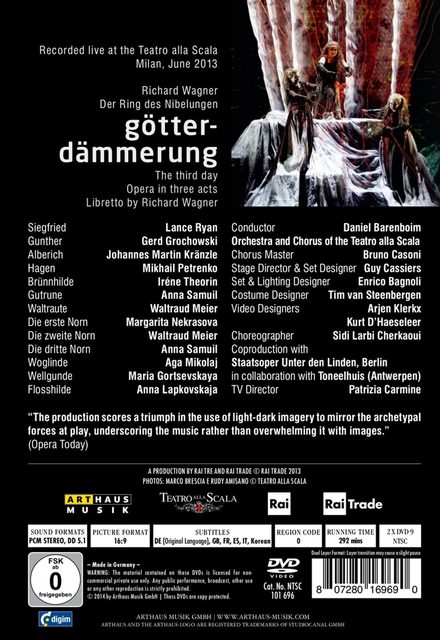 Richard Wagner Götterdämmerung 2 DVD Arthaus
