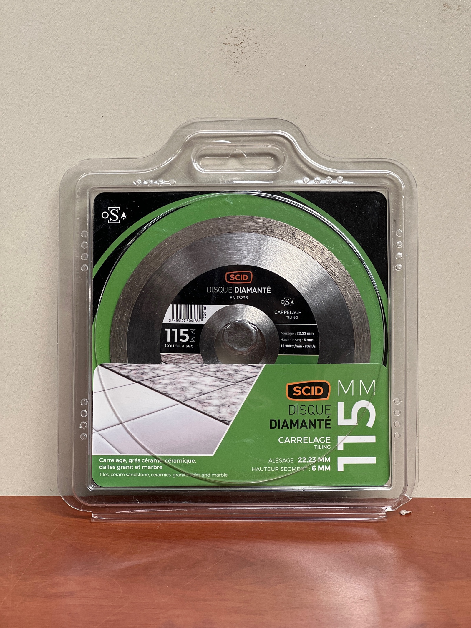 SCID Disque diamanté carrelage 115 mm