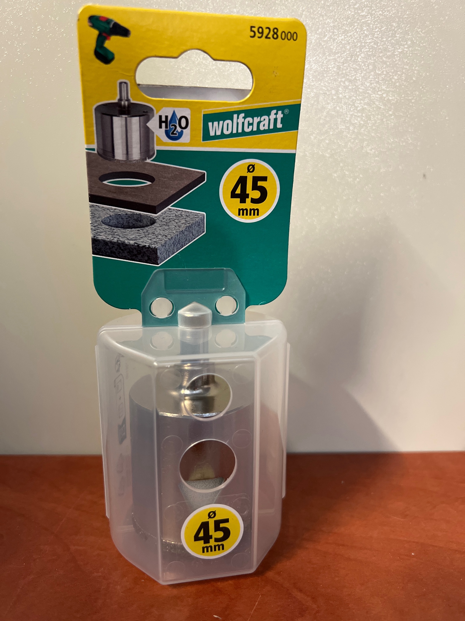 Trépan diamant carrelage WOLFCRAFT diamètre 45mm — photo 2