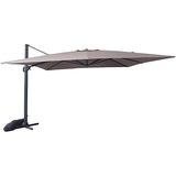 Parasol excentré rectangulaire 4x4 m taupe Beaux Jours — photo 1