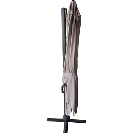 Parasol excentré rectangulaire 4x4 m taupe Beaux Jours — photo 2