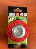 SCID brosse boisseau nylon Ø 75 mm pour perceuse — photo 1