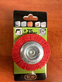 SCID brosse boisseau nylon Ø 75 mm pour perceuse