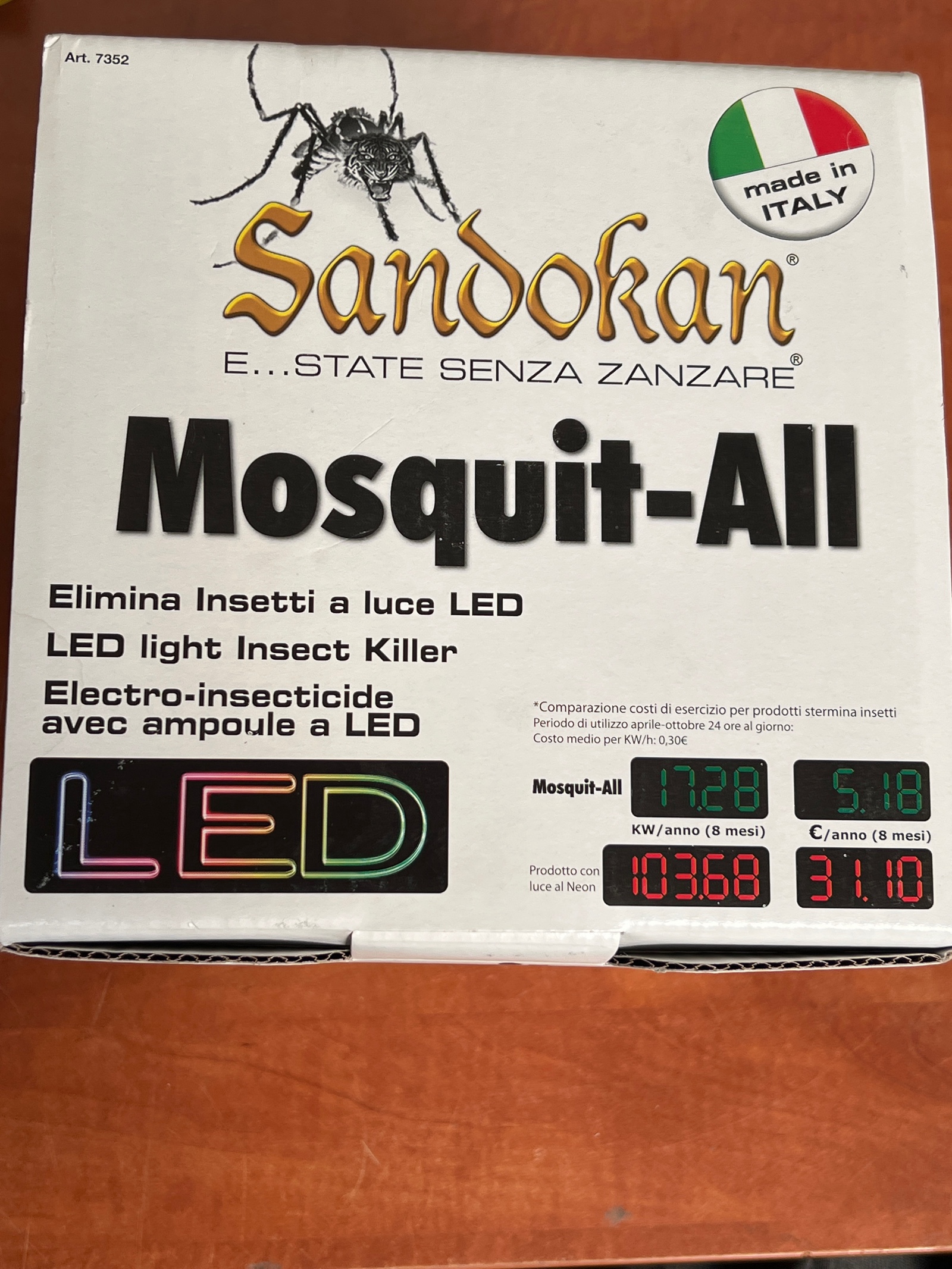 Sandokan Mosquit-All lampe anti-insectes LED — photo 2