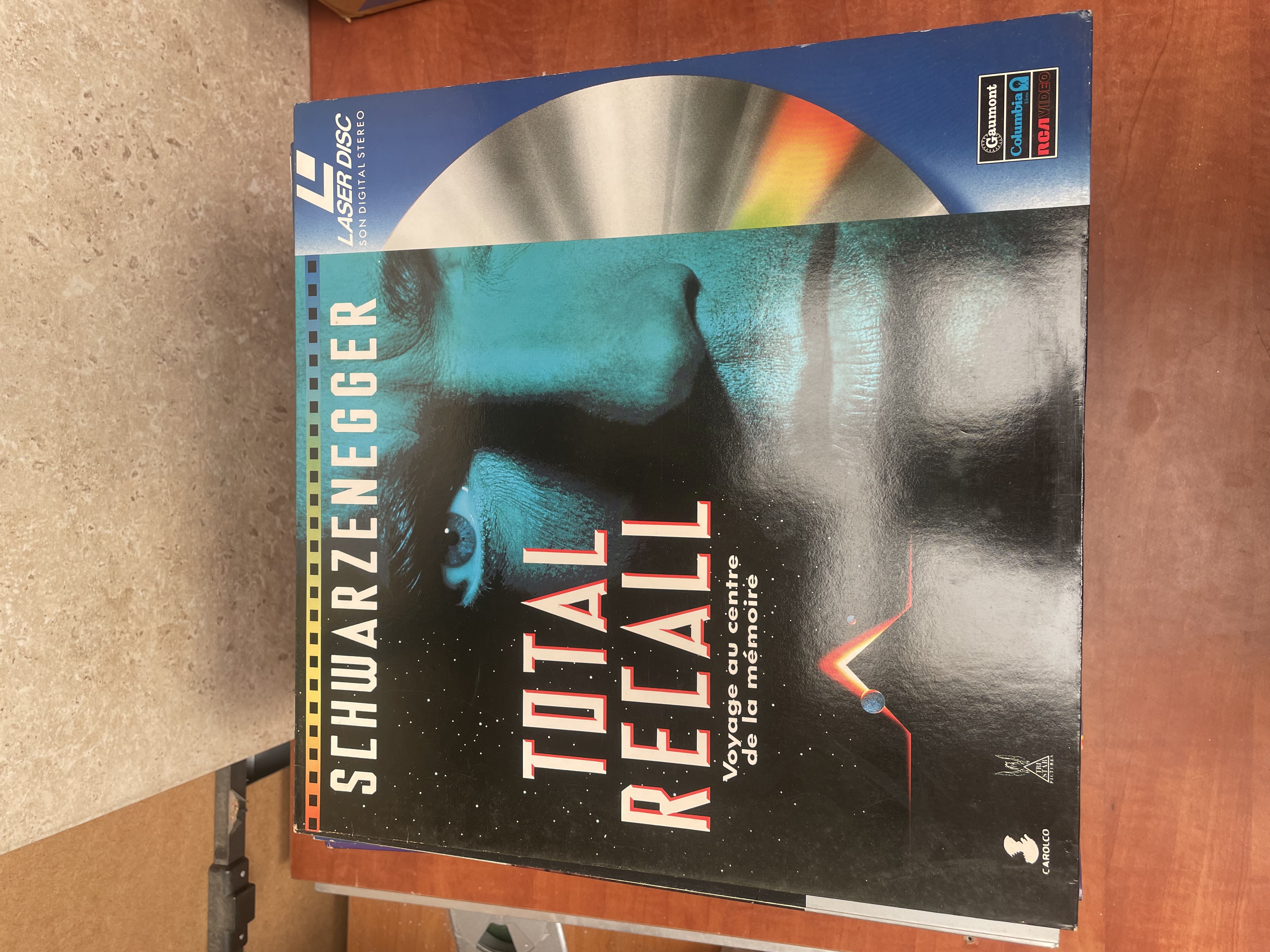 LaserDisc Total Recall Schwarzenegger film VF