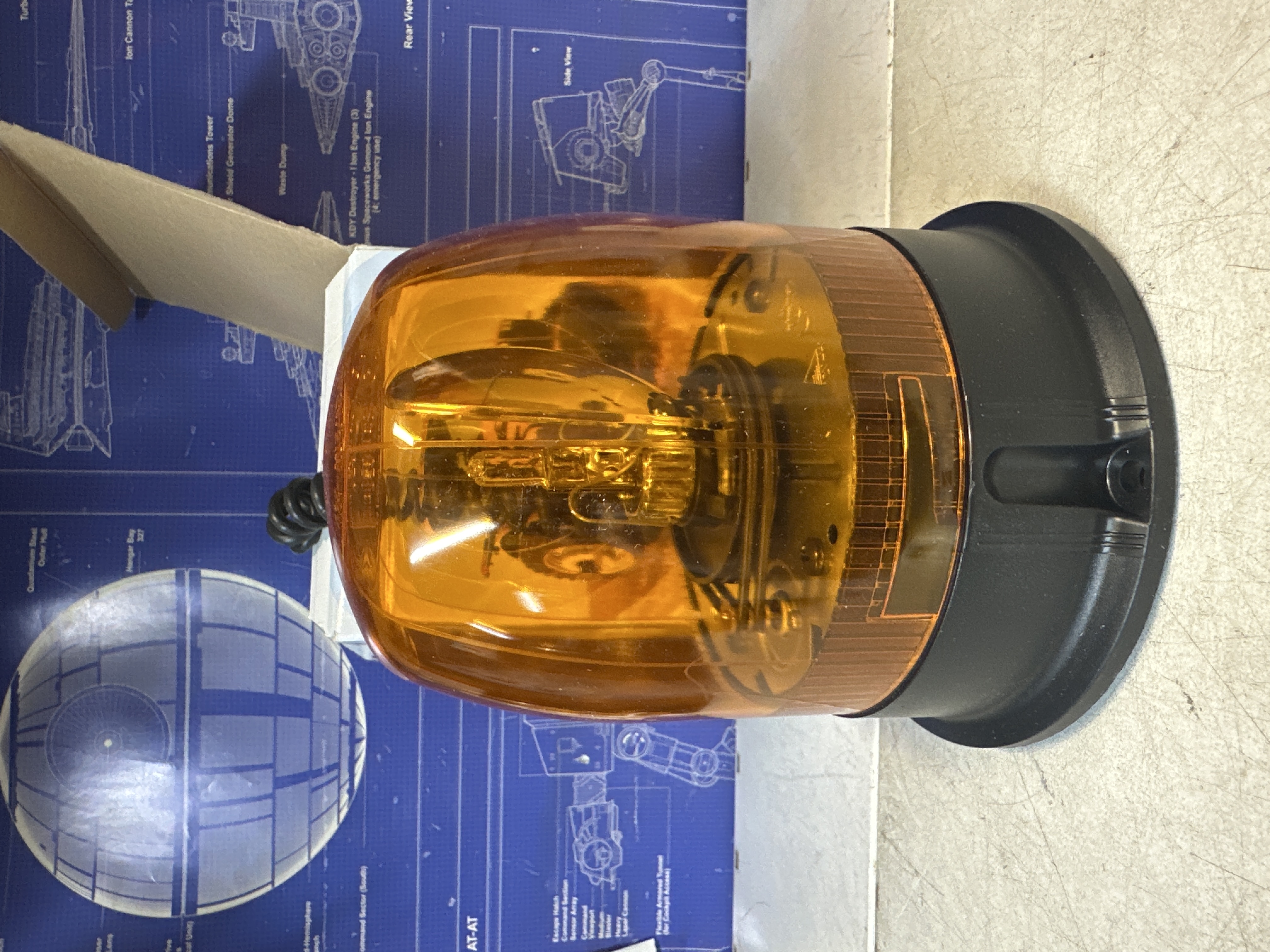 Gyrophare magnétique homologué orange