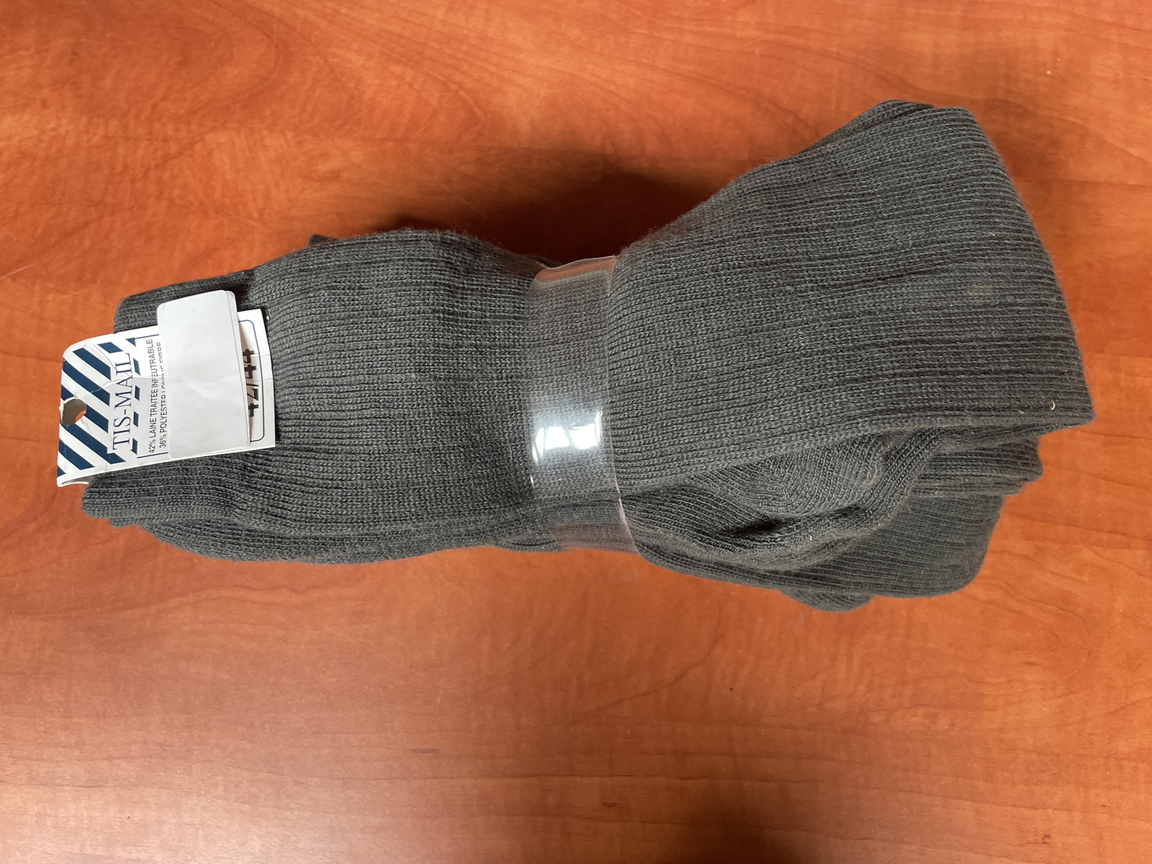 Lot de 4 paires de chaussettes Tis-Mail 42/44 gris foncé
