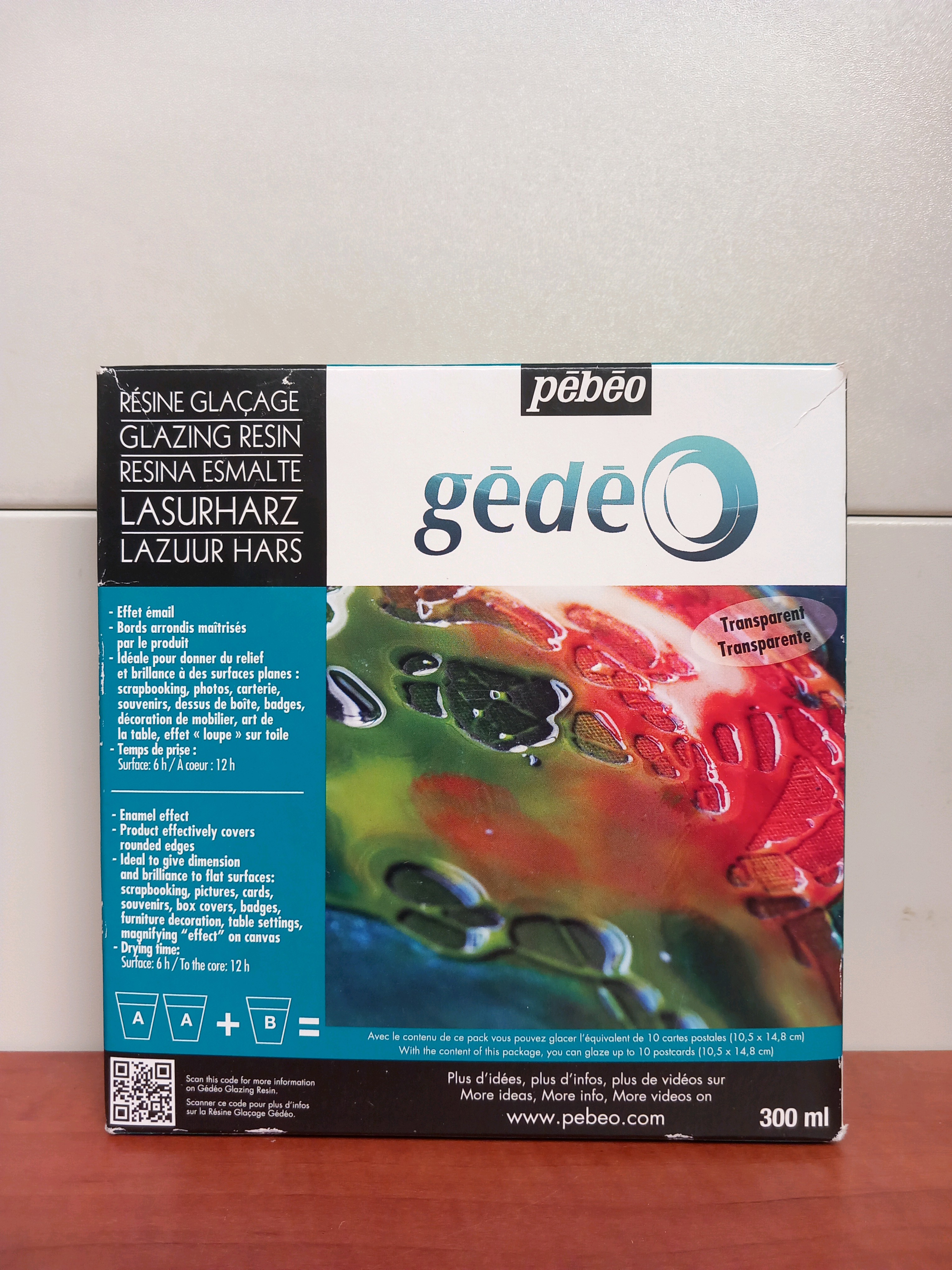 Pebeo Gédéo Résine Glaçage Transparente 300 ml