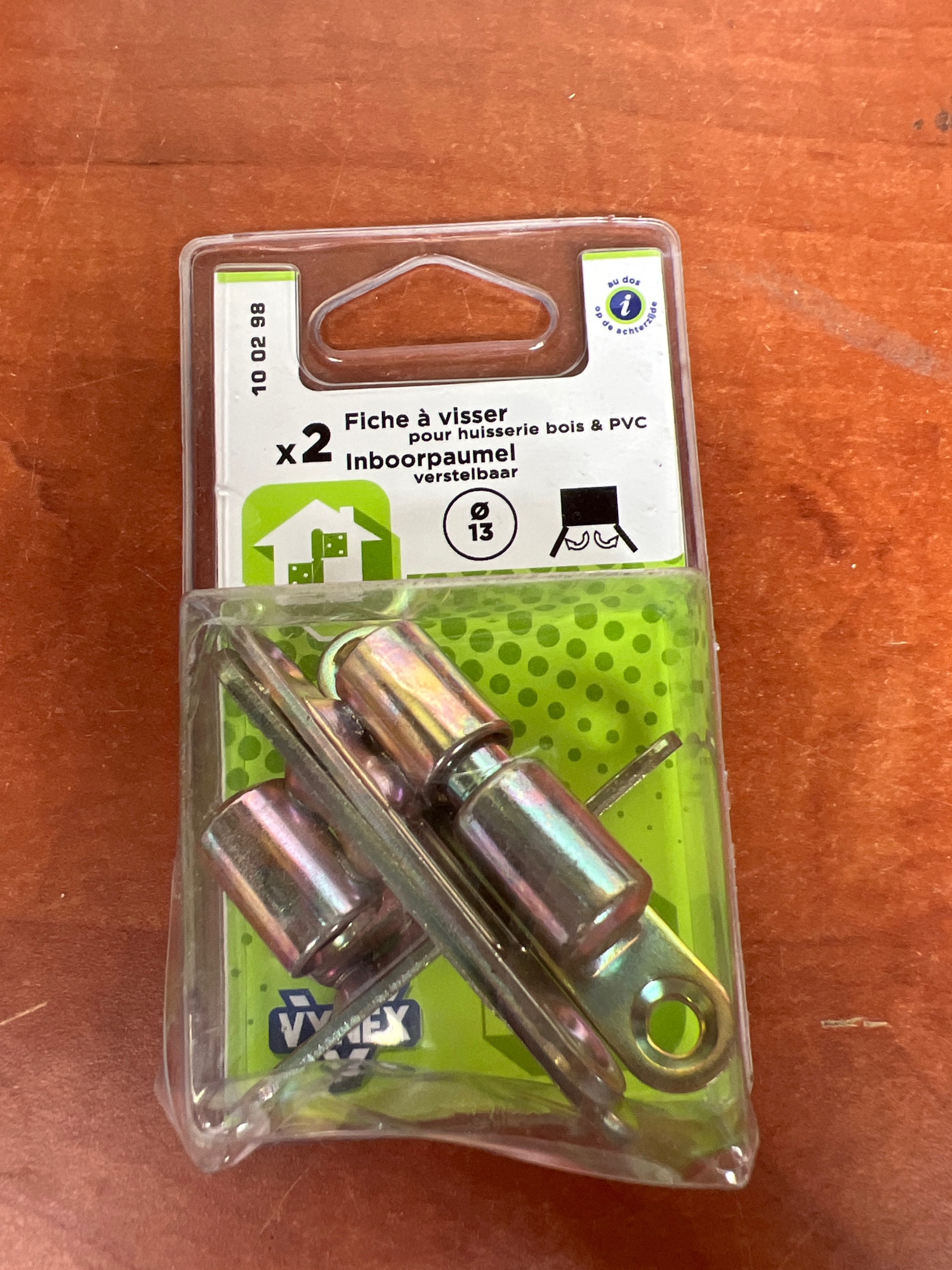 Vynex Fiche à visser Ø13 pour huisserie bois et PVC (x2)