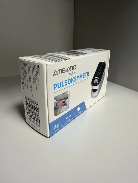 Oxymètre de pouls Ambiano Medical à écran OLED