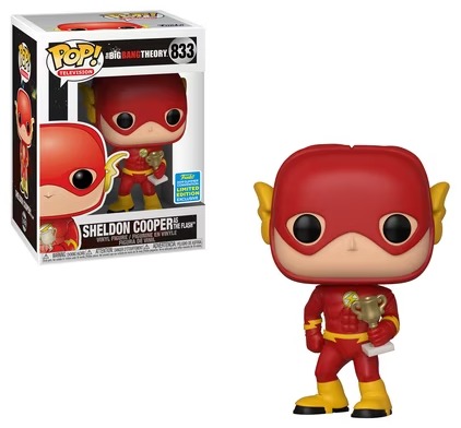 Funko Pop Sheldon Cooper as The Flash #833 Big Bang Theory