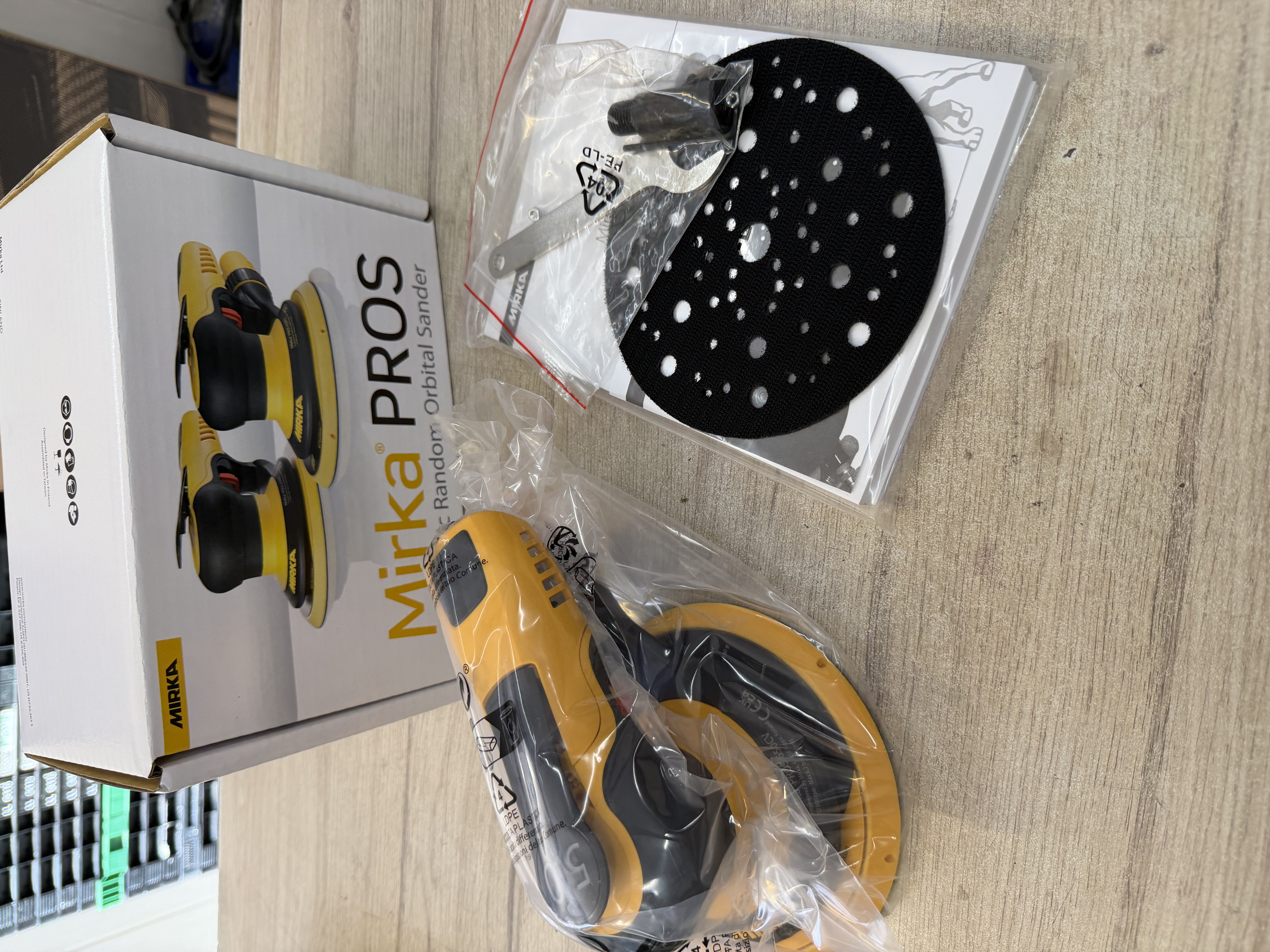Mirka PROS 650CV 150 mm 5,0 ponceuse orbitale pneumatique aspirante