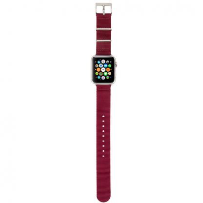 Bracelet Incase Nylon Nato pour Apple Watch 38/40/41 mm rouge