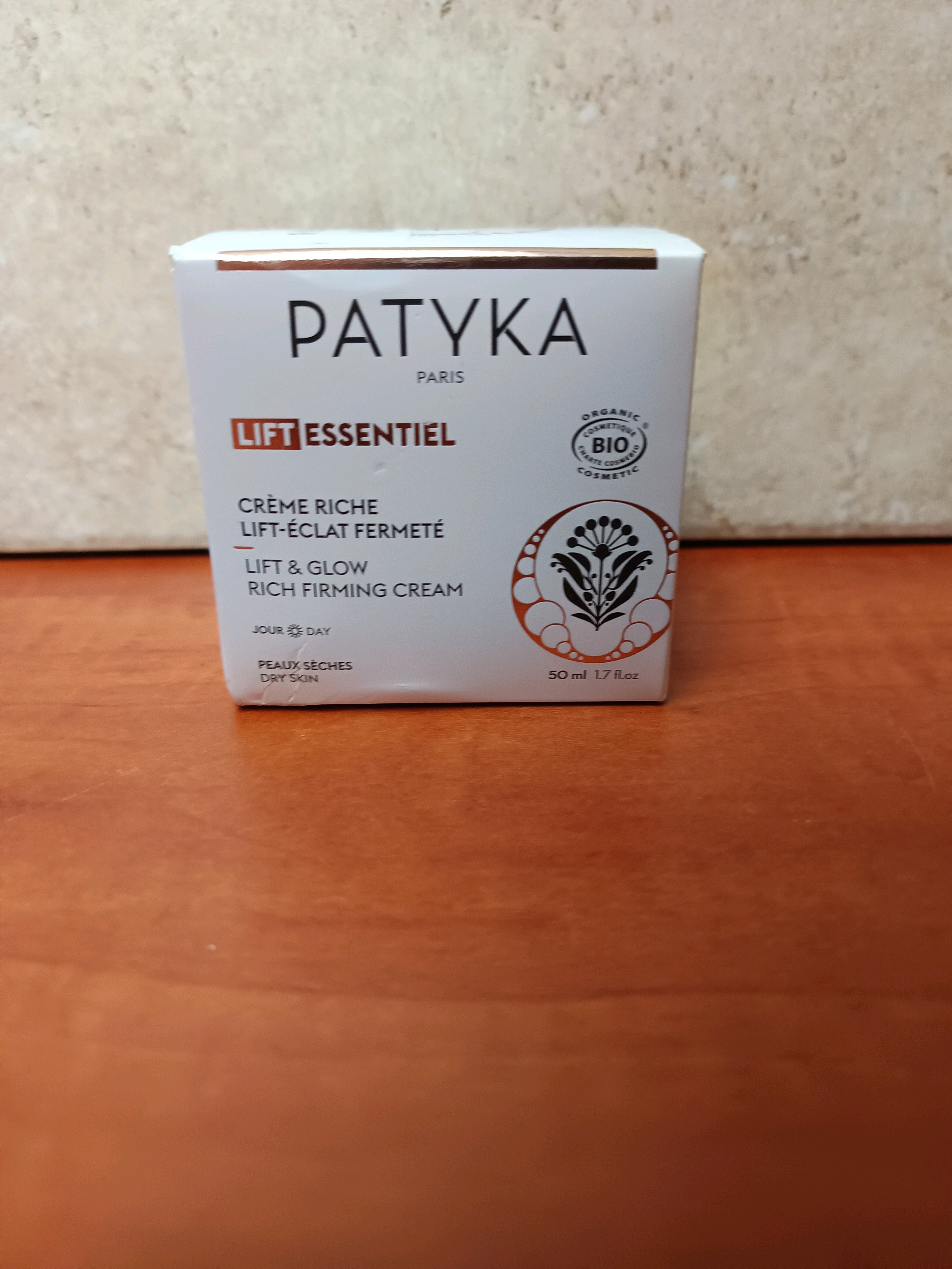 PATYKA Lift Essentiel Crème Riche Lift-Éclat Fermeté Bio 50 ml