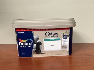 Dulux Valentine Crème de Couleur peinture satin blanc 3 L