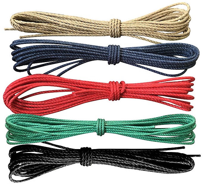 Fil de chanvre poli Jany France 5 m vert 3 mm