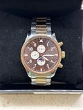 Montre Carnival 8764G chronographe bicolore cadran marron — photo 1