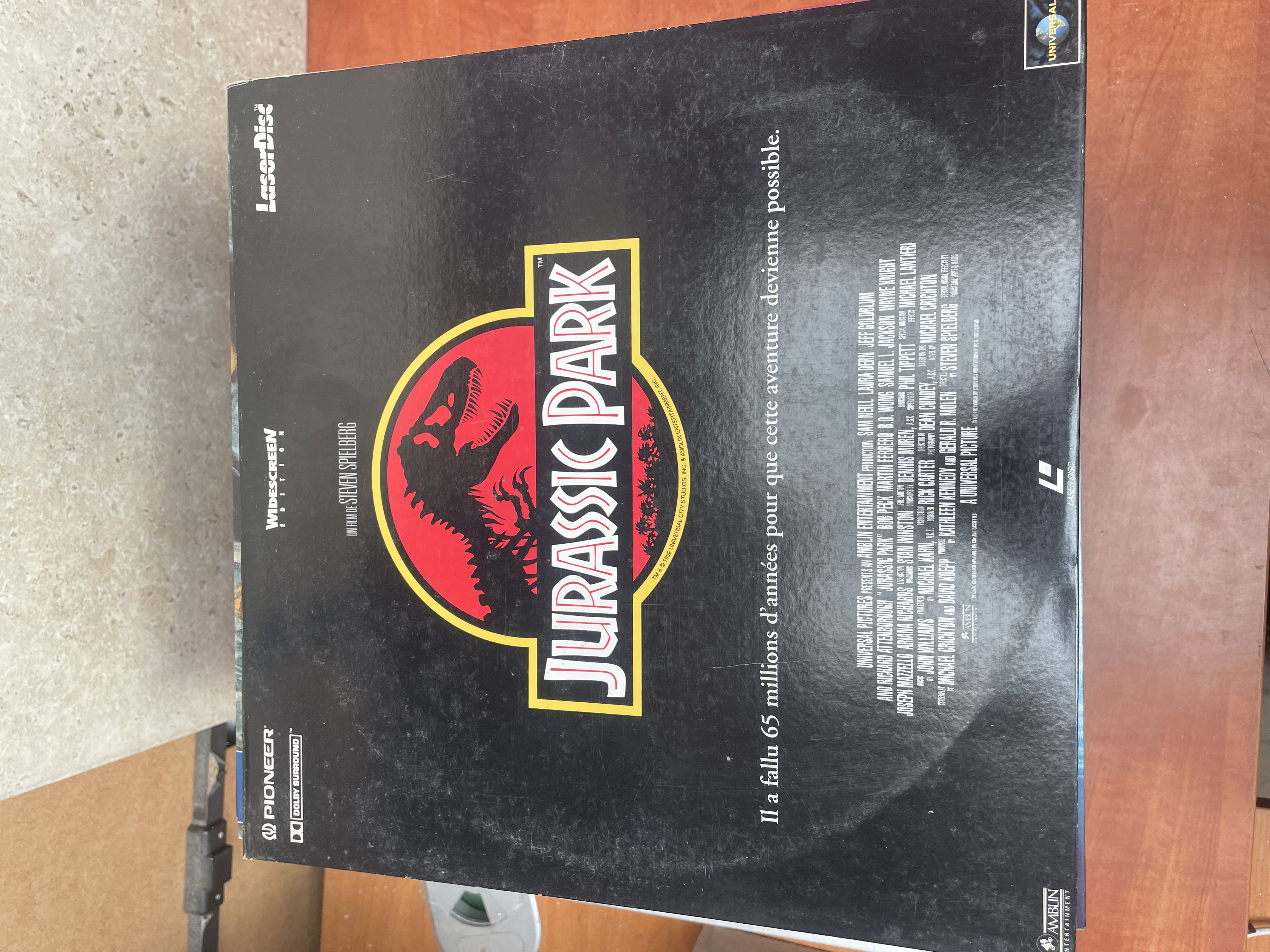 Jurassic Park LaserDisc film
