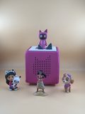 Toniebox rose avec 4 figurines Tonies audio — photo 2