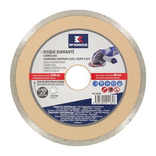Disque diamanté carrelage McKenzie 125 x 22,2 mm